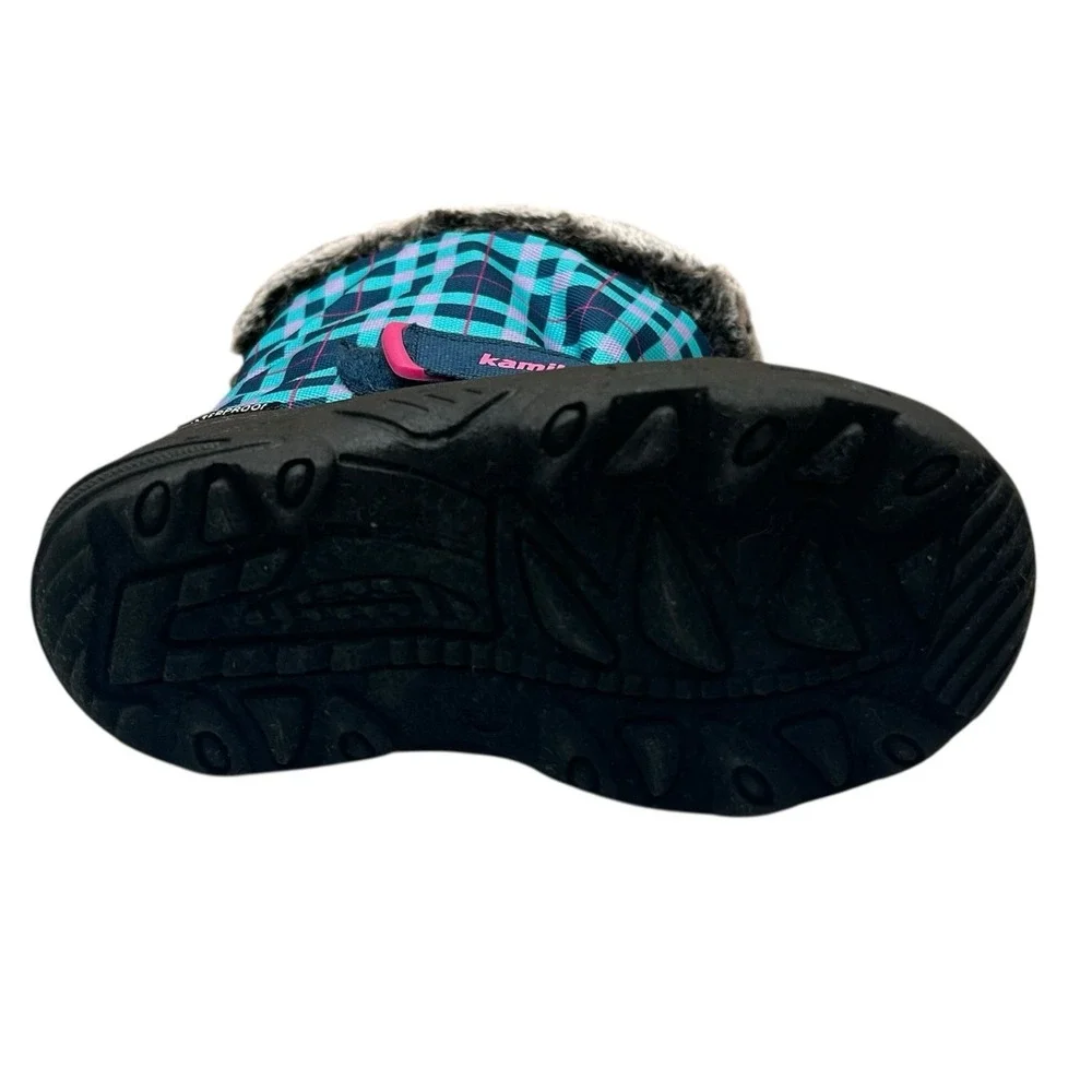 Kamik Toddler Girls Waterproof Snow Winter Boots Size 9 Aqua Pink Navy Teal‎